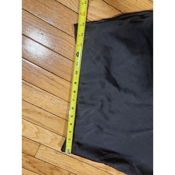 Women's High Waist Black Solid A-line Skirt - Picture 4 of 7